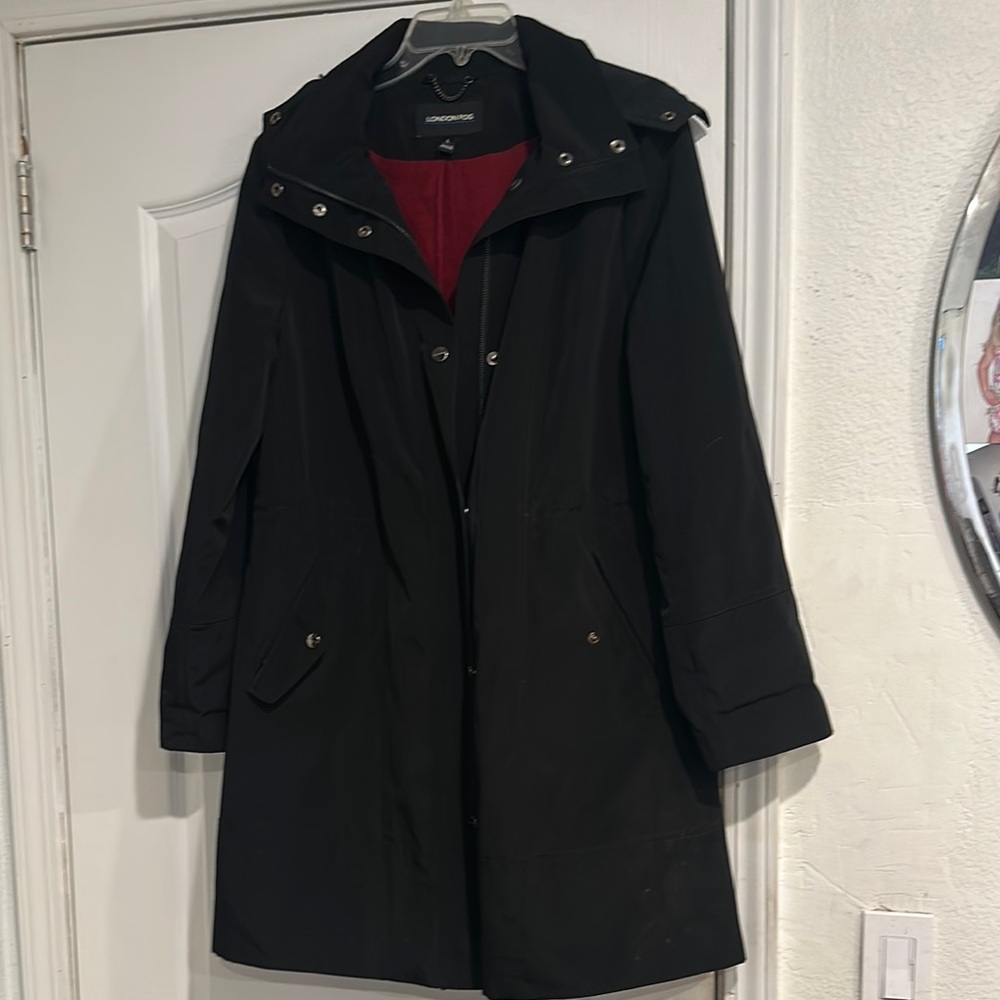 London Fog Black Trench Coat